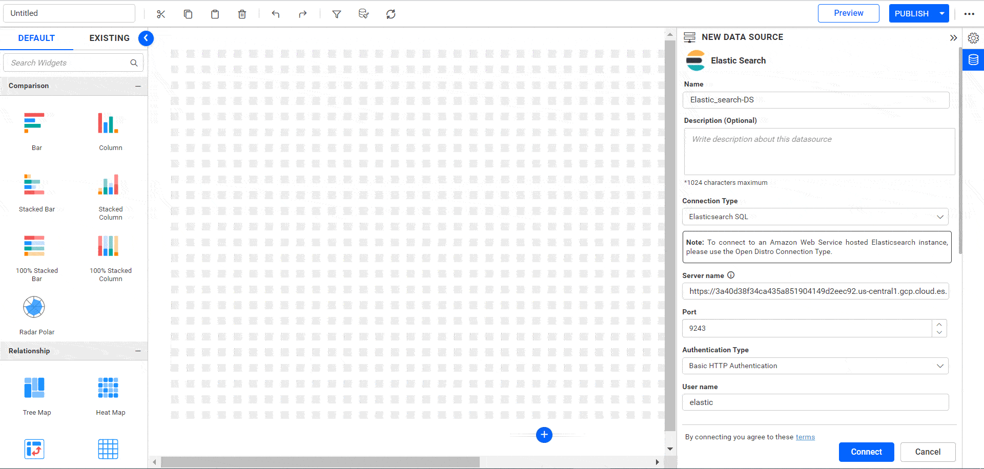 Provided Extract mode support for Elastic Search Connector