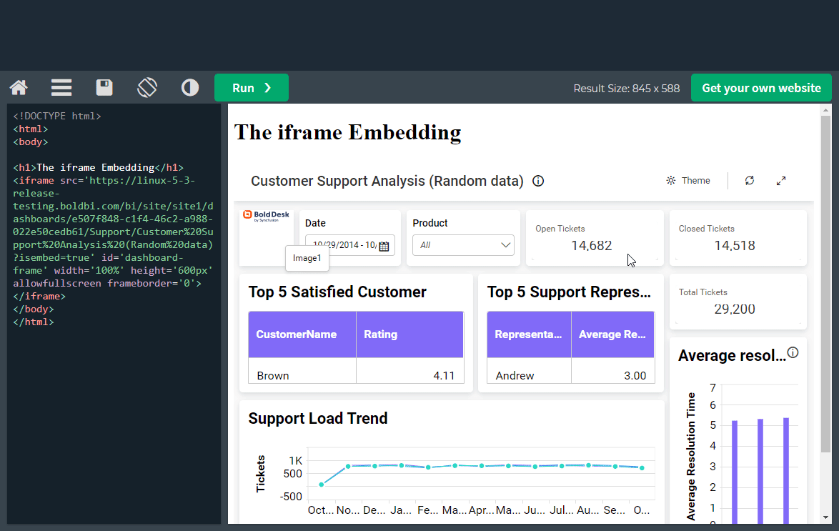 Provided the support to configure X-Frame-Option to avoid loading the site inside the frame