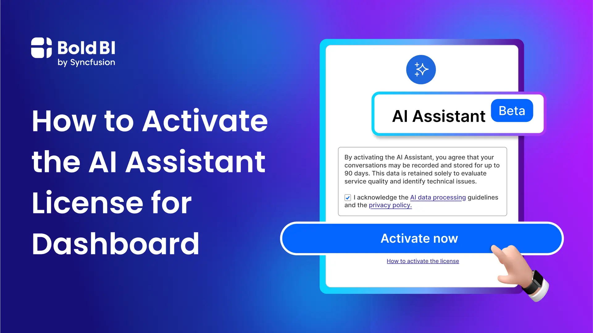 How to Activate the AI Assistant License | Bold BI
