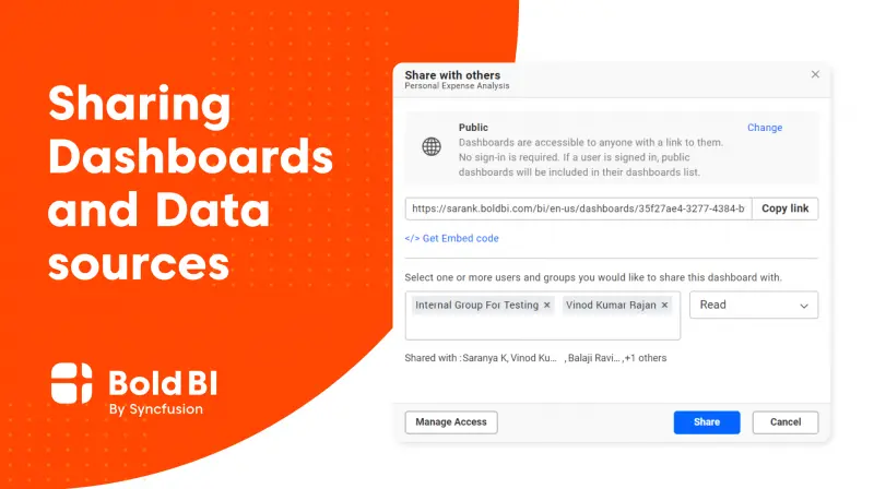 Sharing Dashboards And Data Sources Using Bold BI