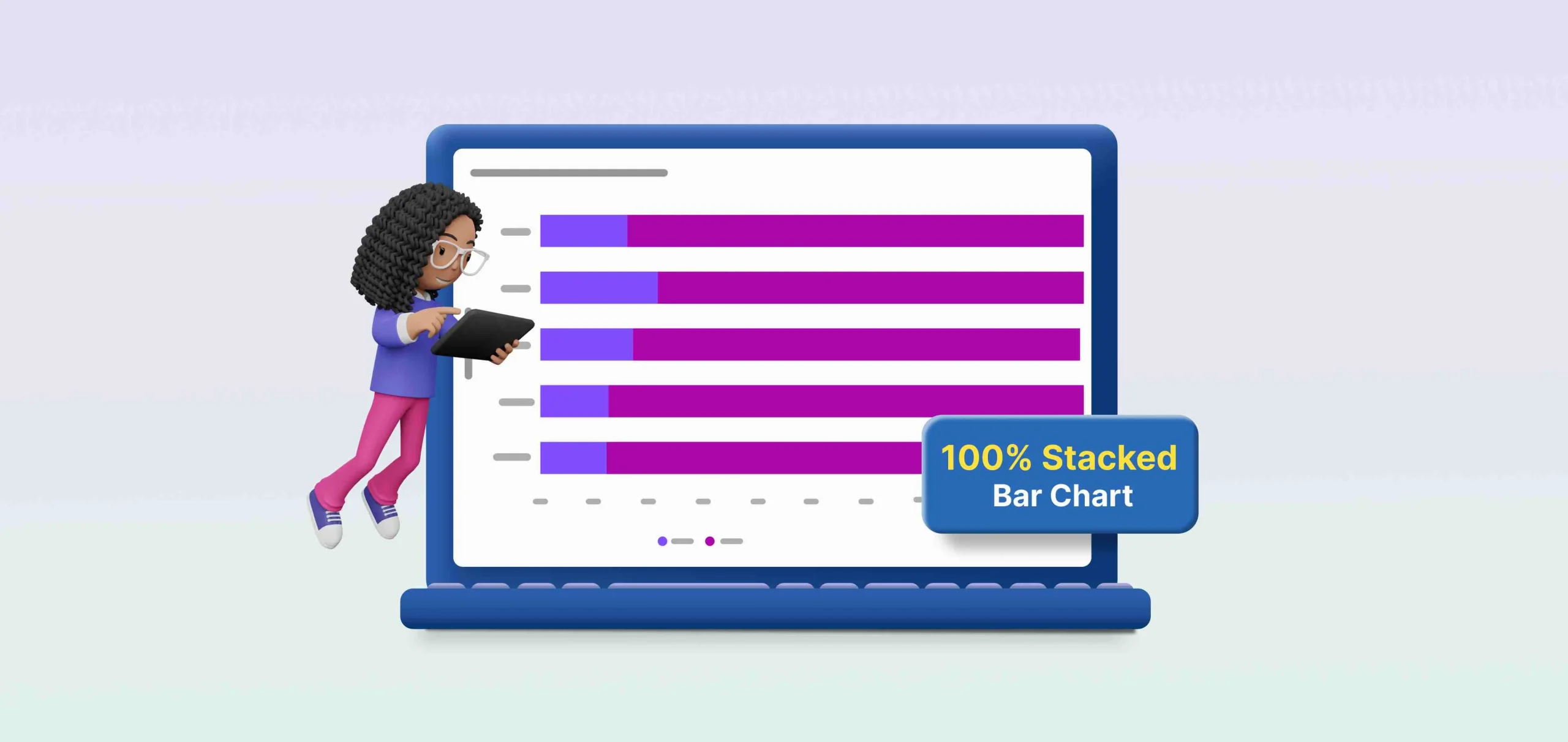 Optimizing Data Insight: The Power of 100% Stacked Bar Charts in Visualization